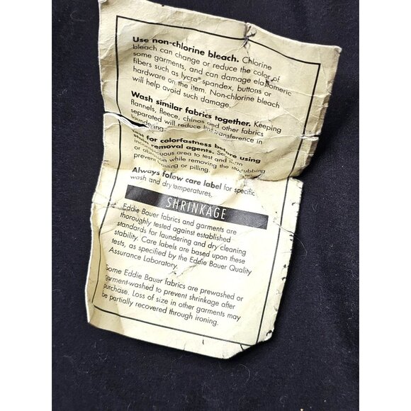 Eddie Bauer Women's Jacket L Black 100% Polyester Full Zip Snap Pockets - Picture 14 of 14